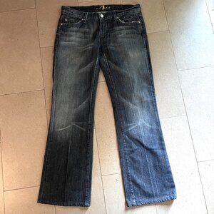 7 For All Mankind Women's Boot Cut Jeans - Dark Blue